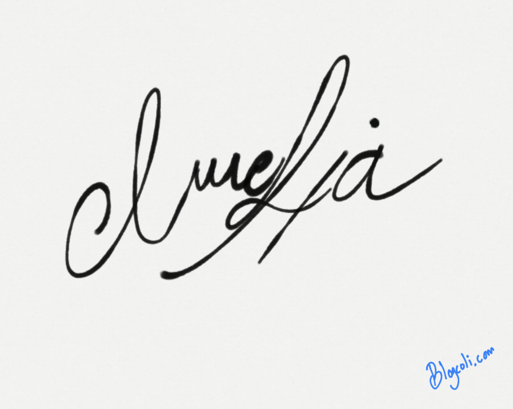 Signature Ideas for "Amelia" 2