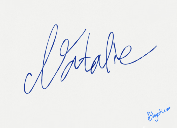 Signature Ideas for “Natalie" 1